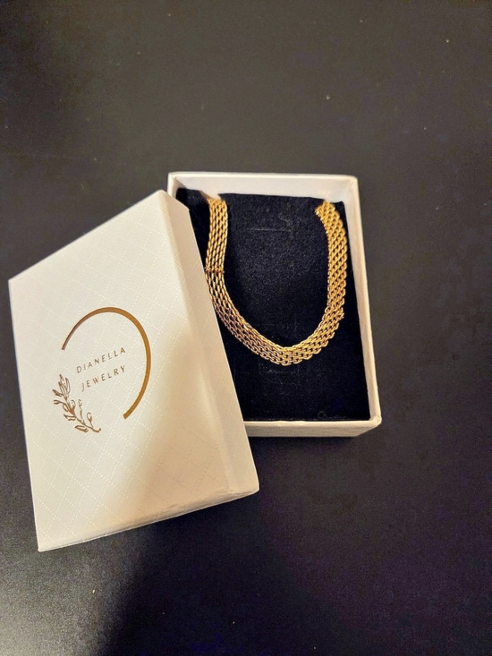 Daniella Jewelry 18k Gold Filled Chain Choker Necklace